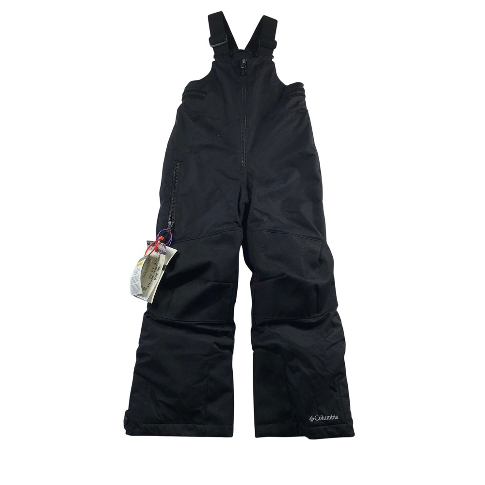 Columbia Kids Black Insulated Snow Bibs Overalls Size 6/7 Outgrown System